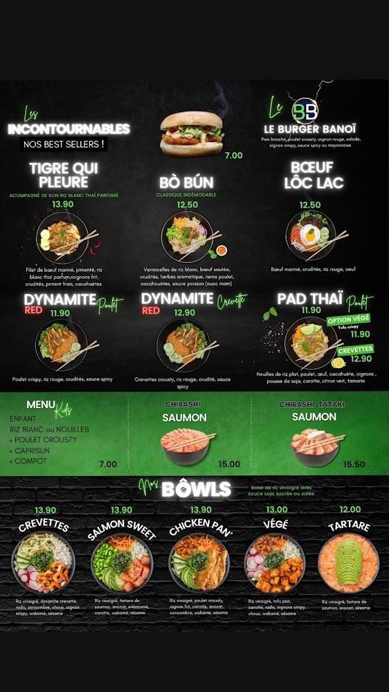 Banoï - Menu Image 1